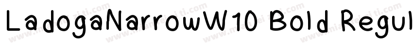 LadogaNarrowW10 Bold Regular字体转换